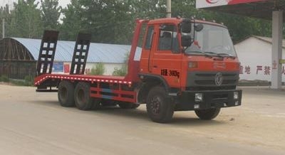 东风后八轮国五平板运输车