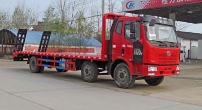 解放J6小三轴国五平板运输车