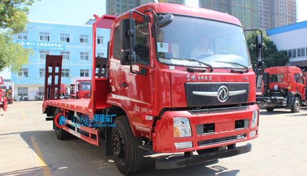 国六东风D3V单桥平板运输车