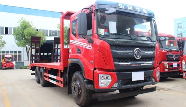 国六东风华神DV5国六后八轮平板运输车