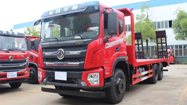 国六东风华神DV5国六后八轮平板运输车