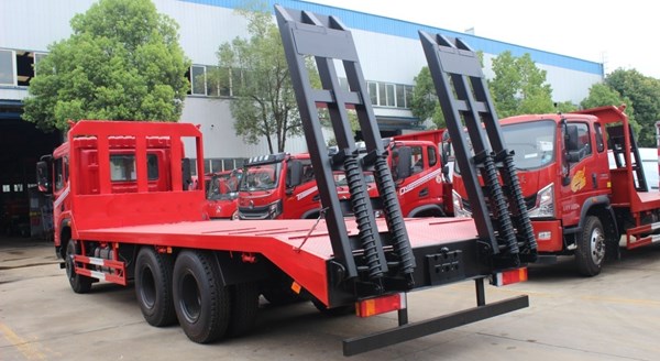 国六东风华神DV5国六后八轮平板运输车