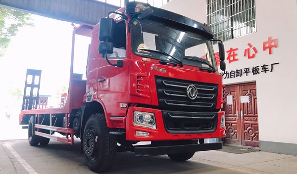 国六东风华神F5单桥平板运输车