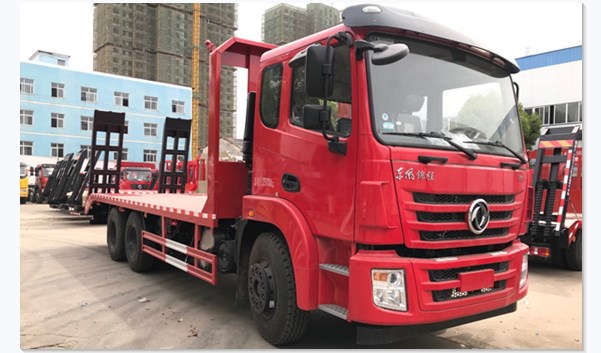 国六东风锦程后八轮平板运输车
