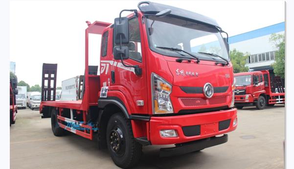 国六东风专底D1单桥平板运输车