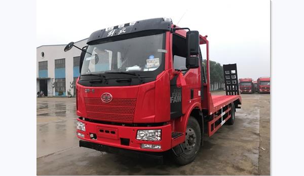 国六解放J6单桥平板运输车