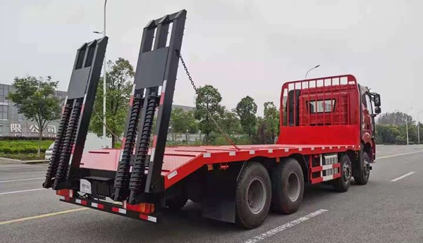 国六解放J6前四后八平板运输车