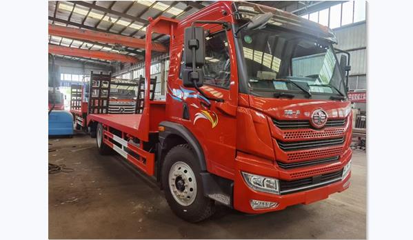 国六解放龙V单桥平板运输车