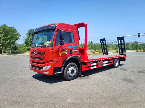 解放8/10吨小挖机拖板车