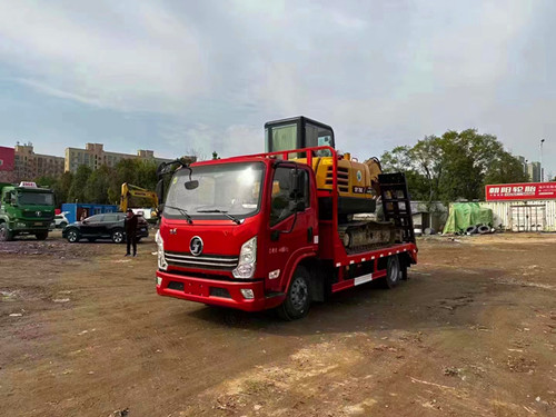 单桥8吨小挖机平板车