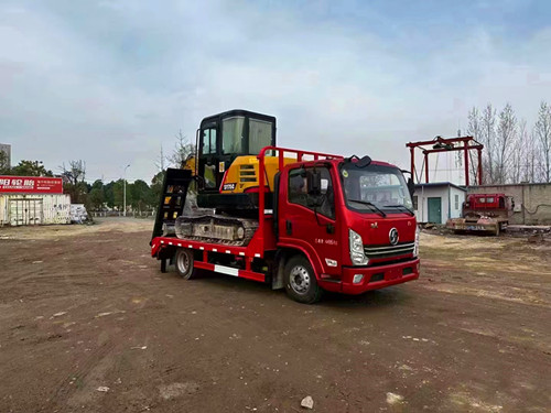 单桥8吨小挖机平板车